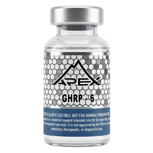 GHRP-6 lyophilized research peptide vial – Apex Laboratory