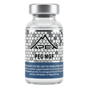PEG-MGF 2mg lyophilized research peptide vial — Apex Laboratory