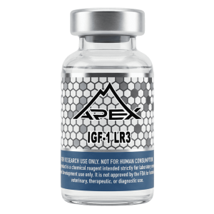 IGF-1 LR3 lyophilized research peptide vial — Apex Laboratory