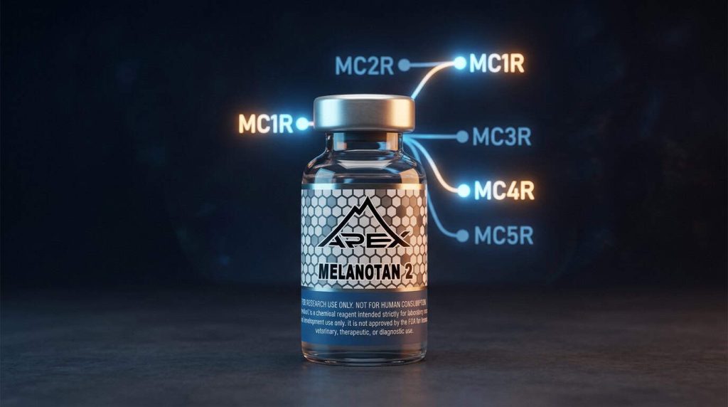 Melanotan II melanocortin receptor agonist research peptide with MC receptor pathway — Apex Laboratory