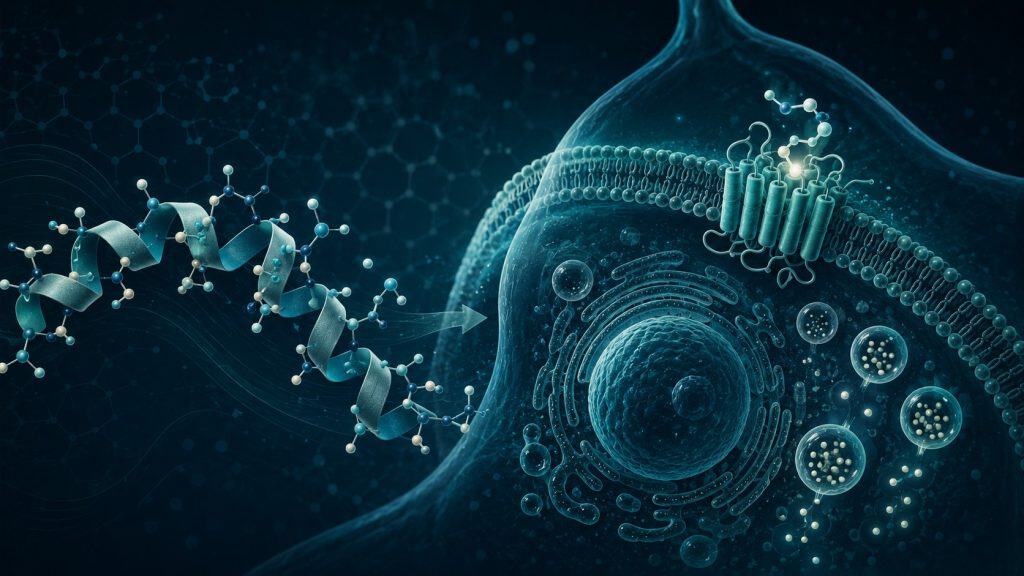 Sermorelin GHRH 1-29 research-grade peptide: synthetic 29-amino-acid GHRH receptor agonist for in-vitro and preclinical research, with historical Geref pharmaceutical formulation context