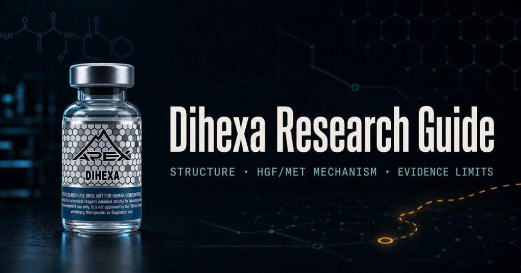 Dihexa Research Guide: Structure, HGF/c-Met Mechanism, and Evidence Limits
