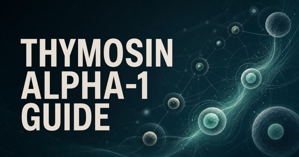 Abstract immune-cell network beside the integrated title Thymosin Alpha-1 Guide